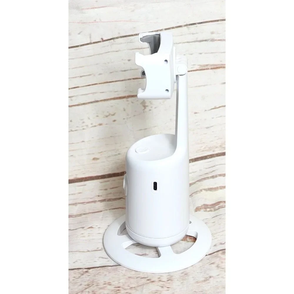 Universal Magic Snapshot: 360° Auto Face Tracking Selfie Tripod - ABS White